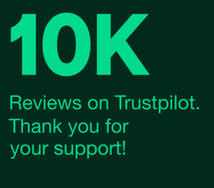 Celebrating receiving Over TEN THOUSAND Reviews